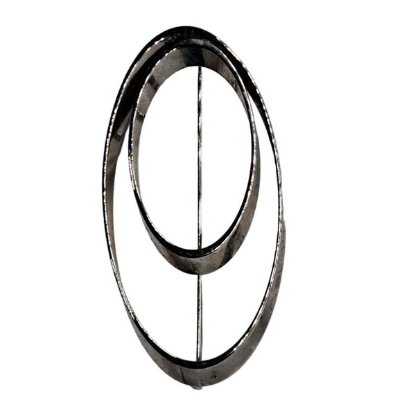 Vintage MCM Scandinavian brooch 2.5" wide - Picture 3 of 5